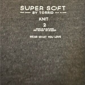 Torrid Super Soft Knit Crewneck Sweater - Dark Gray